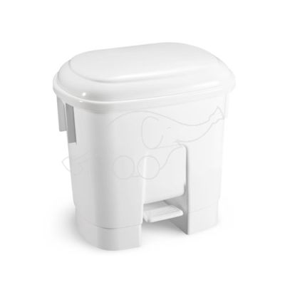 Derby 2x15l bin with pedal and white lid