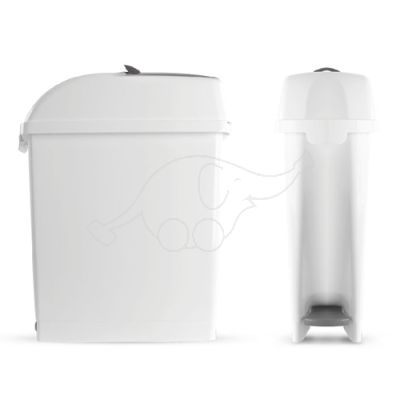 Plastic dust bin for toilets Elle 10L, white