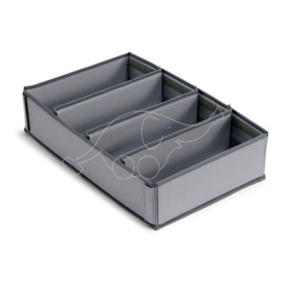 Grey guest products holder for magic and trolley