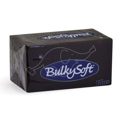 BulkySoft napkins Plus 38x38 2-ply black 1/8