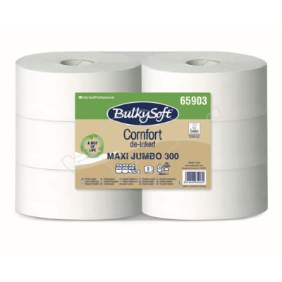 BulkySoft Comfort Maxi Jumbo toilet tissue roll 2-ply, 300,2