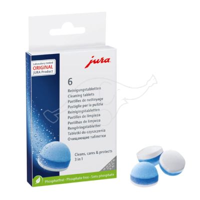 3-phase cleaning tablets JURA 6 pcs for E80