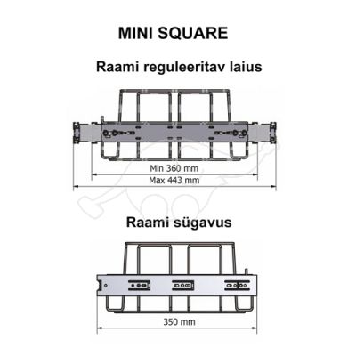 Longopac Flex Mini Square W360xD350 mm