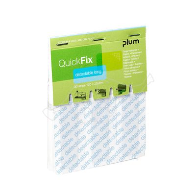 Plum QuickFix Refill Detectable plāksteri, garie 30 gab.