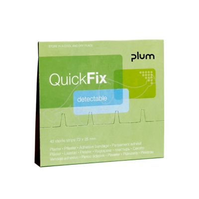 Plum QuickFix Refill Detectable plaster 45 pcs, blue