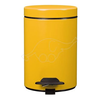 Dust bin with pedal 3L Rossignol, yellow