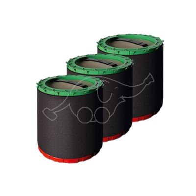 HydroPower Ultra filtra sveķu pakas  S (3gb komplektā - 3 zaļi)