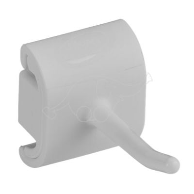 Vikan Hygienic Wall Bracket, SingleHook Module, White
