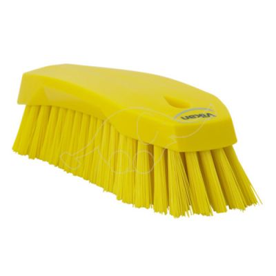 Vikan hand scrub brush L 200mm hard,  yellow