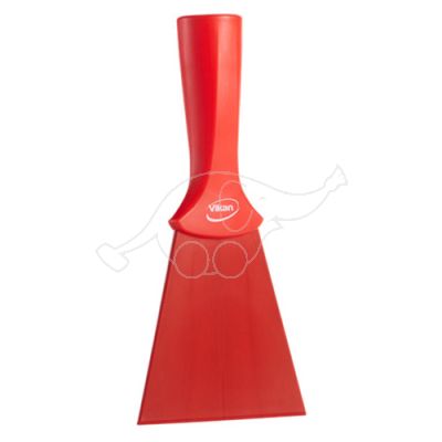Vikan Nylon Scraper, 100mm threaded handle, red