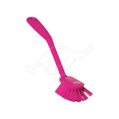 Vikan dish brush 280mm medium, pink