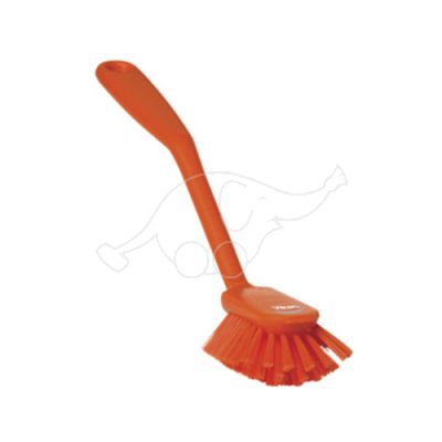 Vikan dish brush 280mm medium, orange