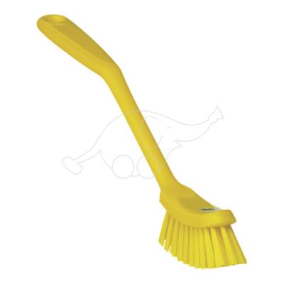 Vikan dish brush 25x290mm medium, yellow