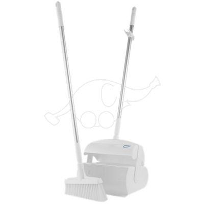 Vikan Dustpan set, closeable with broom, 370 mm, white