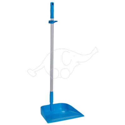 Vikan upright dustpan with handle 330x940mm, Blue