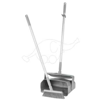 Vikan Dustpan set, closeable with broom, 350 mm, grey