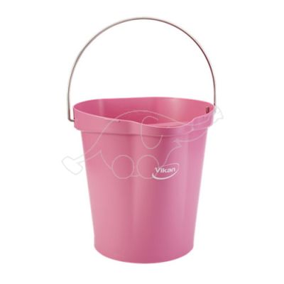 Vikan bucket 12L,  pink