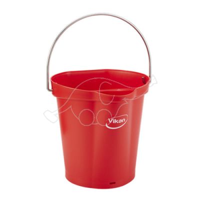 Vikan bucket 6L red
