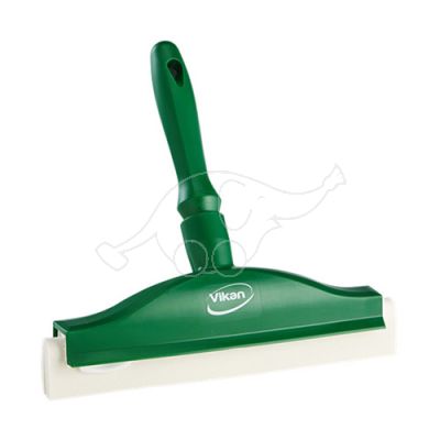 Vikan hand squeegee 2C w.white rubber 250mm, green