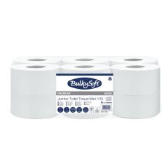 BulkySoft Premium Mini Jumbo 2 slāņu tualetes papīrs, 145m