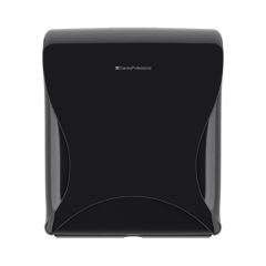 BulkySoft Essentia Maxi Jumbo toilet tissue dispenser, black