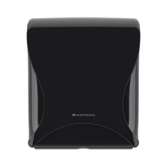 BulkySoft Essentia Multifold handtowel dispenser, black