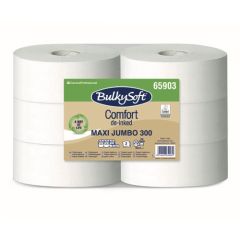 BulkySoft Comfort Maxi Jumbo toilet tissue roll 2-ply.300,2m
