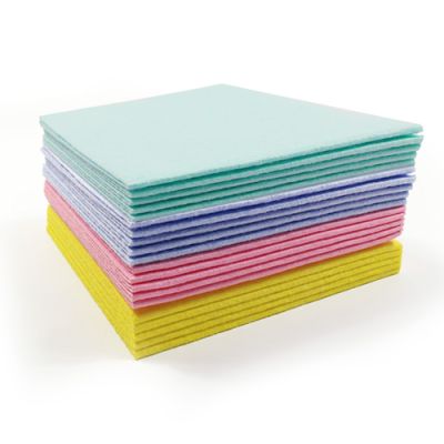 Nonwoven cleaning wipes  blue 38x38