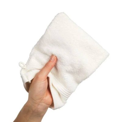 Bath glove Karlstad 14x20cm, white