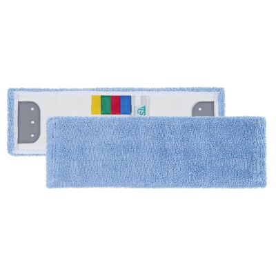 Wet-System flat mop microblue 40x13cm