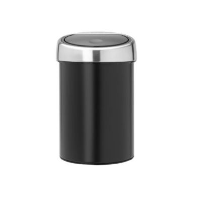 Brabantia Touch Bin atkritumu tvertne 3L, matēta melna