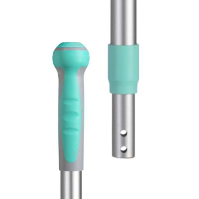 Aluminium telescopic handle with green cap