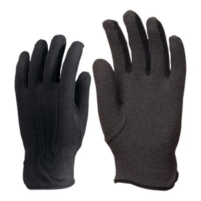 Kokvilnas cimdi ar PVC punktējumu, 10/XL melni