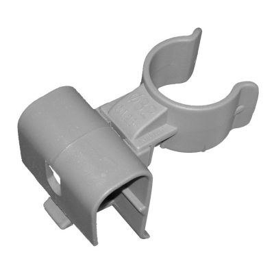 Hose hook connecting to large edge, grey