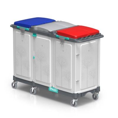 Waste management trolley Magic Line 150P Professional