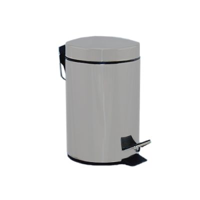Dust bin w.pedal 5L chrom
