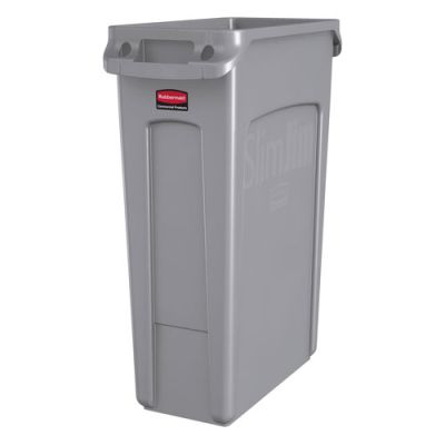 Basket Slim Jim 87L Rubbermaid without lid, grey