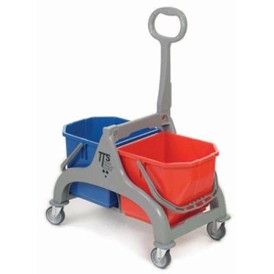 Cleaning trolley Nick 2x15L  buckets, T-handle, NO WRINGER