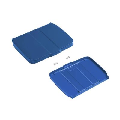 Lid for 120L bag holder with checklist, blue (Green/Magic)