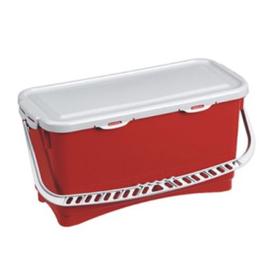 Bucket hermetic 20L with handle and  lid, red
