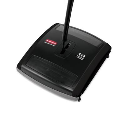 Rubbermaid 4215 mehāniskais slaucītājs ar 2 gumijas birstēm, Melns