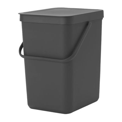 Brabantia Sort & Go 25L waste bin, grey