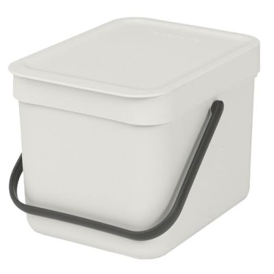 Brabantia atkritumu tvertne Sort & Go, 6L, Gaiši pelēka