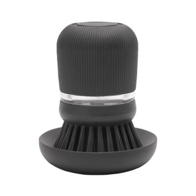 Brabantia Soap dispensing dish brush, dark grey