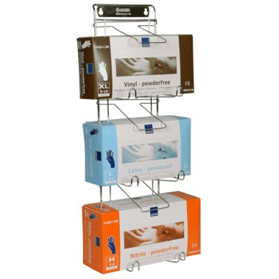 Holder for disposable glove box stainless steel