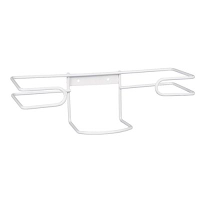 Holder for disposable glove box metal, white