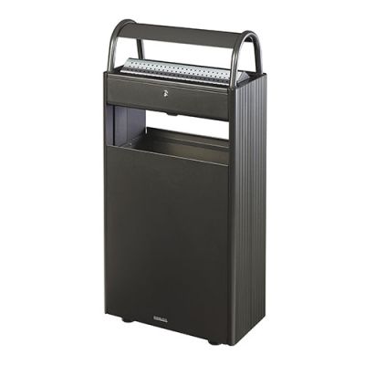 Dust bin/ashtray 60L Rossignol, grey