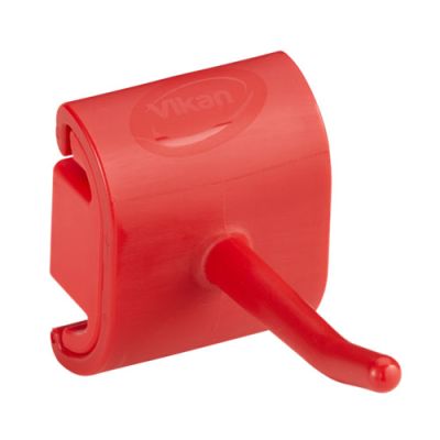 Vikan Hygienic Wall Bracket, SingleHook Module, Red