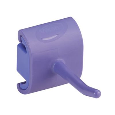Vikan Hygienic Wall Bracket, SingleHook Module, purple