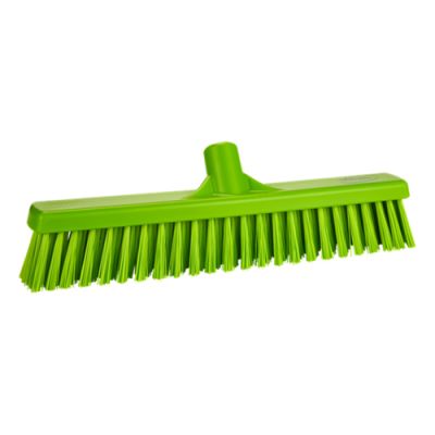 Vikan broom soft/hard 410mm, lime